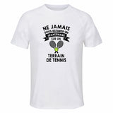 Maillot de Sport Homme Tennis Sexagenaire - T-Shirt Respirant Polyester Manches Courtes - Cadeau Sportif Anniversaire Noël Fête des Pères