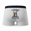 Caleçon Le Maitre Nageur Panda Grain - Humour Boxer Gris Idée Cadeau