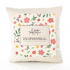 Housse de Coussin Femme Artiste exceptionnelle Motif Floral déco Salon canapé Chambre Cadeau Femme Anniversaire noël Coussin décoratif Motif Floral