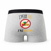 Caleçon Regime - Humour Boxer Gris Idée Cadeau Passion