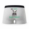 Caleçon Anne-Marie Pas Touche Panda - Humour Boxer Gris Idée Cadeau