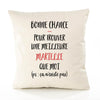 Housse de Coussin Premium Marielle ça n'existe Pas - Coton Canvas Fairtrade Beige Idée Cadeau Décoration Canapé