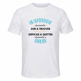 Maillot de Sport Homme pour Un Superviseur Formidable Blanc - T-Shirt Respirant Polyester Manches Courtes - Cadeau Sportif Anniversaire Noël Fête des Pères