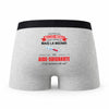 Caleçon Belles-Meres Aide-Soignante - Humour Boxer Gris Idée Cadeau Fête des Pères
