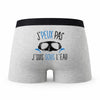 Caleçon Apnee sous L_Eau - Humour Boxer Gris Idée Cadeau Passion