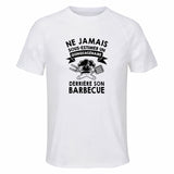 Maillot de Sport Homme Barbecue Quinquagenaire - T-Shirt Respirant Polyester Manches Courtes - Cadeau Sportif Anniversaire Noël Fête des Pères