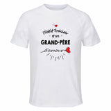 Maillot de Sport Homme Grand-Pere Damour - T-Shirt Respirant Polyester Manches Courtes - Cadeau Sportif Anniversaire Noël Fête des Pères
