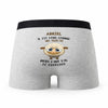 Caleçon Abriel Agneau - Humour Boxer Gris Idée Cadeau