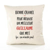 Housse de Coussin Premium Guillaume ça n'existe Pas Homme - Coton Canvas Fairtrade Beige Idée Cadeau Décoration Canapé 40x40