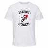 Maillot de Sport Homme pour Merci Rugby Coach - T-Shirt Respirant Polyester Manches Courtes - Cadeau Sportif Anniversaire Noël Fête des Pères