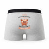 Caleçon Jennifer Caractère de Cochon - Humour Boxer Gris Idée Cadeau