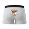 Caleçon Papa Prof - Humour Boxer Gris Idée Cadeau Fête des Pères