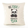Housse de Coussin Premium Elea Pas Touche Panda - Coton Canvas Fairtrade Beige Idée Cadeau Décoration Canapé 40x40