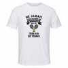 Maillot de Sport Homme Tennis Septuagenaire - T-Shirt Respirant Polyester Manches Courtes - Cadeau Sportif Anniversaire Noël Fête des Pères