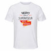 Maillot de Sport Homme pour Merci Superviseur Genial - T-Shirt Respirant Polyester Manches Courtes - Cadeau Sportif Anniversaire Noël Fête des Pères