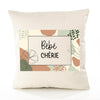 Housse de Coussin Femme Bébé Chérie Design Graphique déco Salon canapé Chambre Cadeau Femme Anniversaire noël Coussin décoratif Motif Floral