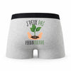 Caleçon Permaculture - Humour Boxer Gris Idée Cadeau Passion