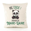Housse de Coussin Premium Marie-Laure Pas Touche Panda - Coton Canvas Fairtrade Beige Idée Cadeau Décoration Canapé 40x40