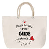 Sac Fête des Mères Mamie Famille Idée Cadeau anniversaire Noël Travail Boulot Métier Départ Retraite Collègue Femme cabas shopping plage