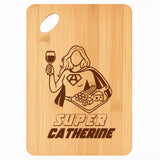 Planche bambou gravée personnalisée femme idée cadeau Fête des Mères apéro 30×20 prénom cuisine plateau fromage anniversaire noel maman mamie