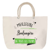 Sac Fête des Mères Mamie Famille Idée Cadeau anniversaire Noël Travail Boulot Métier Départ Retraite Collègue Femme cabas shopping plage