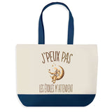 Sac de shopping bleu J'peux pas Étoiles Astrologie