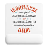 Tapis de souris ergonomique avec repose-poignet, accessoire bureau pour femme et homme, fête des pères, cadeau pas cher, idée cadeau fête des mères, secret santa, départ à la retraite, télétravail et gaming
