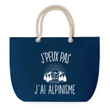Sac de plage Bleu anse corde J'peux Pas Alpinisme