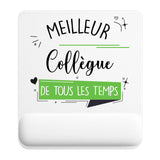 Tapis de souris ergonomique avec repose-poignet, accessoire bureau pour femme et homme, fête des pères, cadeau pas cher, idée cadeau fête des mères, secret santa, départ à la retraite, télétravail et gaming