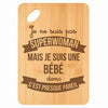 Planche bambou gravée personnalisée femme idée cadeau Fête des Mères apéro 30×20 prénom cuisine plateau fromage anniversaire noel maman mamie