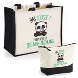 Cabas homme sac plage ou shopping tote bag pochette trousse Idée cadeau original pour anniversaire Noël travail départ retraite collègue famille fetes des pères papa papi