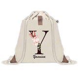 Sac à dos avec pochette Yasmina Lettre Fleur
