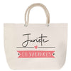Sac Fête des Mères Mamie Famille Idée Cadeau anniversaire Noël Travail Boulot Métier Départ Retraite Collègue Femme cabas shopping plage