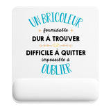 Tapis de souris ergonomique avec repose-poignet, accessoire bureau pour femme et homme, fête des pères, cadeau pas cher, idée cadeau fête des mères, secret santa, départ à la retraite, télétravail et gaming
