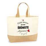 Sac Jute Fête des Mères Fêtes des Pères Mamie Papi Famille Idée Cadeau anniversaire Noël Travail Boulot Métier Départ Retraite Collègue Femme Homme