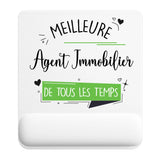 Tapis de souris ergonomique avec repose-poignet, accessoire bureau pour femme et homme, fête des pères, cadeau pas cher, idée cadeau fête des mères, secret santa, départ à la retraite, télétravail et gaming