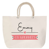 Sac Fête des Mères Mamie Famille Idée Cadeau anniversaire Noël Travail Boulot Métier Départ Retraite Collègue Femme cabas shopping plage
