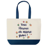 Sac Fête des Mères Mamie Famille Idée Cadeau anniversaire Noël Travail Boulot Métier Départ Retraite Collègue Femme cabas shopping plage