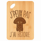 Planche bambou gravée personnalisée femme homme idée cadeau Fête des Mères Fête des Pères apéro papa maman prénom cuisine plateau fromage