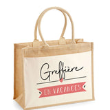 Sac Fête des Mères Mamie MAman Soeur Femme Famille Idée Cadeau anniversaire Noël Travail Boulot Métier Départ Retraite Collègue Femme cabas shopping plage