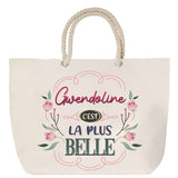 Sac Fête des Mères Mamie Famille Idée Cadeau anniversaire Noël Travail Boulot Métier Départ Retraite Collègue Femme cabas shopping plage