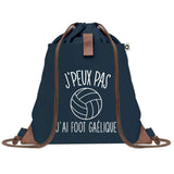 sac a dos bleu coton recycle avec pochette idee cadeau originale pour collegue ami prof ou membre de la famille cadeau mixte noel anniversaire secret santa ou depart au travail sac leger pratique et ecologique design breton moderne