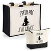 Cabas homme ou femme sac plage ou shopping tote bag pochette trousse Idée cadeau original pour anniversaire Noël travail départ retraite collègue famille fete des mères fetes des pères papa maman mamie papi