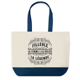 Sac de shopping bleu Filleule Femme Déesse Légende