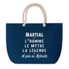 Sac de plage Bleu anse corde Martial Retraite