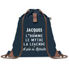 sac a dos homme bleu coton recycle avec pochette idee cadeau utile pour collegue papa ou ami cadeau homme noel anniversaire secret santa ou depart a la retraite sac durable pratique et robuste design sobre et elegant