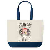 Sac de shopping bleu J'peux pas Cyclisme Vélo