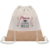 Sac Fête des Mères Mamie Famille Idée Cadeau anniversaire Noël Travail Boulot Métier Départ Retraite Collègue Femme cabas shopping plage