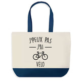 Sac de shopping bleu J'peux pas Velo