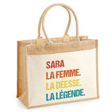 Sac Fête des Mères Mamie MAman Soeur Femme Famille Idée Cadeau anniversaire Noël Travail Boulot Métier Départ Retraite Collègue Femme cabas shopping plage